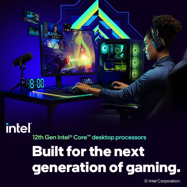 Intel Core i5-12400F - Processore desktop di 12° generazione, 2.5GHz, 6 core, LGA1700, RAM DDR4 e DDR5 fino a 128GB)
