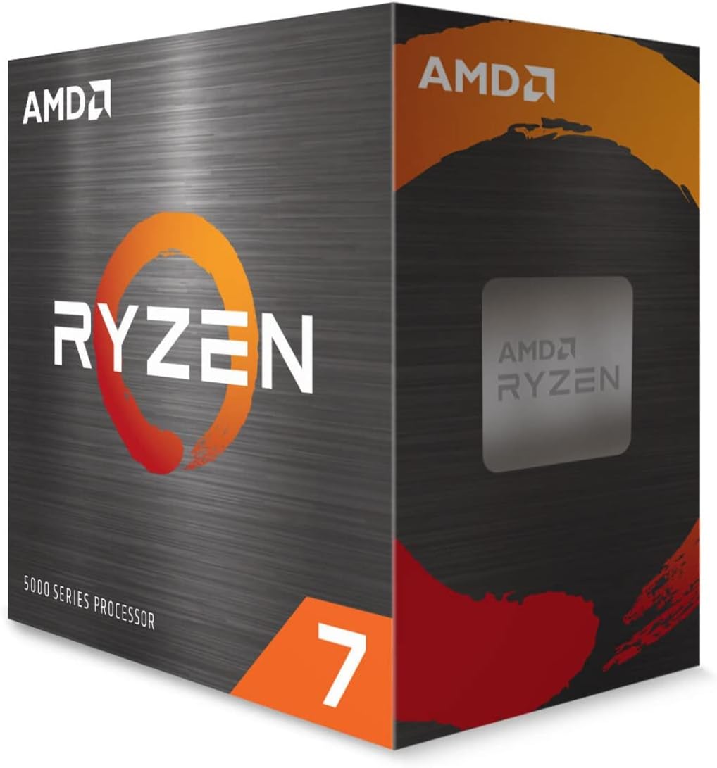 Processore AMD Ryzen 7 5700X (8 cores/16 threads, 65W TDP, Socket AM4, 36 MB cache, Boost di Frequenza fino a 4.6 GHz max, senza ventole)