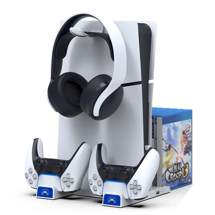 IPEGA PG Supporto per Disco di Gioco e Dock di Ricarica per PS5 / PS5 Slim