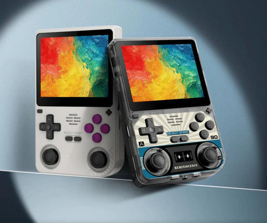 Powkiddy V20 Retro Console di gioco portatile 3.5 pollici IPS per videogiochi con schermo LINUX HD Smart 64GB Console di gioco Arcade