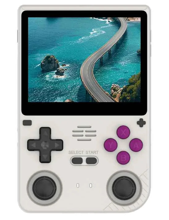 Powkiddy V20 Retro Console di gioco portatile 3.5 pollici IPS per videogiochi con schermo LINUX HD Smart 64GB Console di gioco Arcade