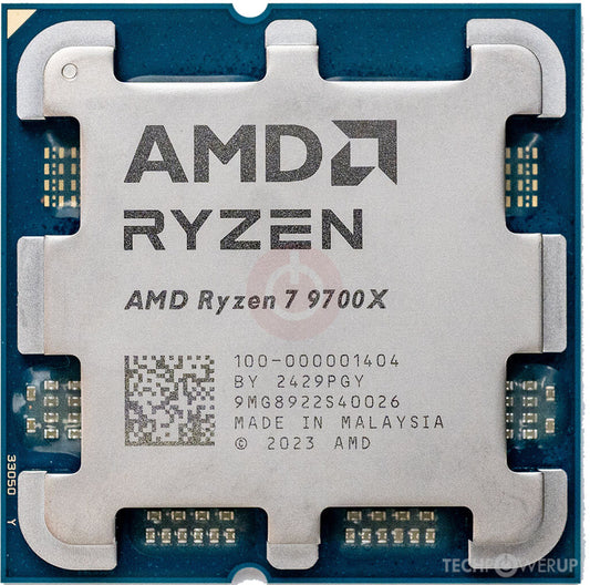 Processore  OEM AMD Ryzen 7 9700X (8 Cores/16 Threads) 65W DTP, AM5 socket, 40MB Cache, Boost di Frequenza fino a 5.5 GHz max, (senza ventole e senza scatola)