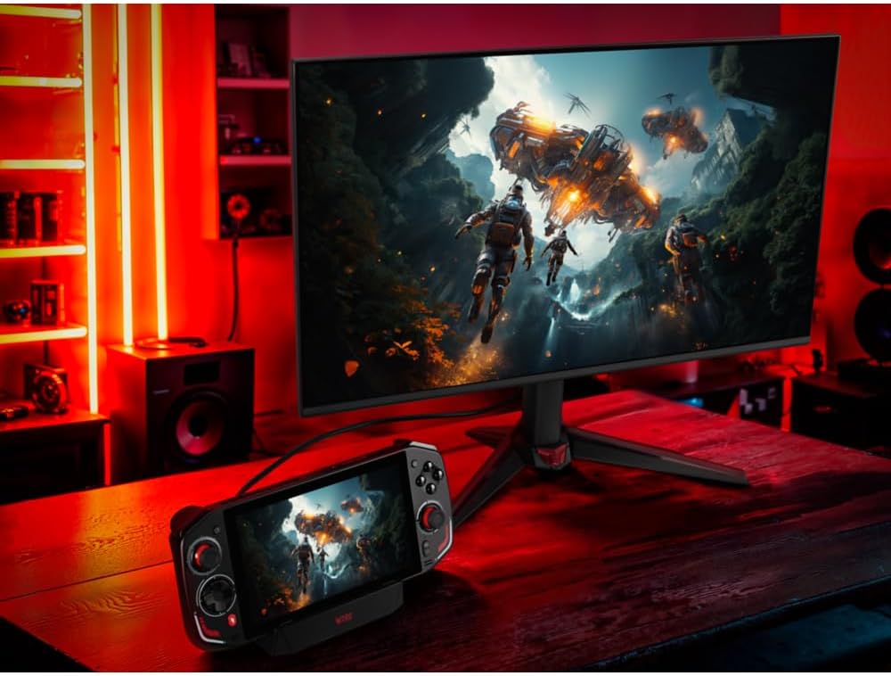 acer Nitro Blaze 7 GN771-08HS7, Console di gioco portatile, Processore AMD™ Ryzen 7 8840HS, 1 TB SSD PCIe NVMe, Ram 16 GB DDR5x, AMD Radeon, Display 7" FHD IPS 144Hz, WiFi 6E ax + BT, Windows 11 Home