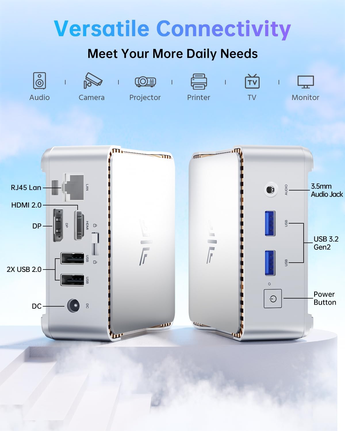 MiniPC NiPoGi P2 Ryzen 3™ 4300U 16GB 512 SD