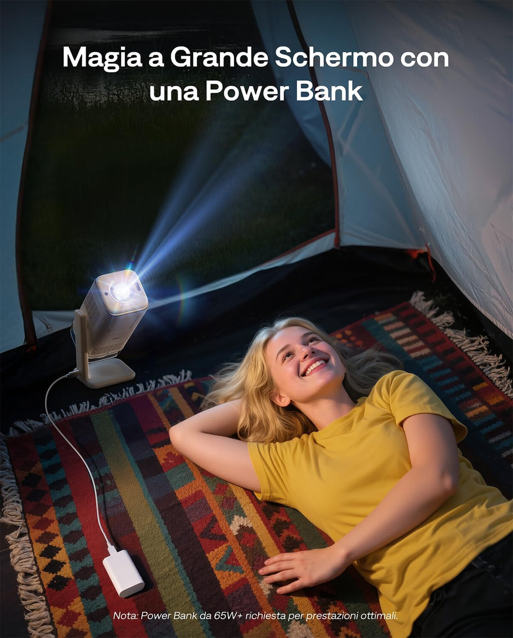 Aurzen Boom Air Mini Proiettore Portatile Google tv