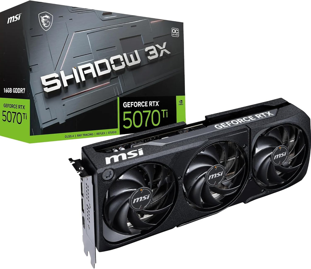MSI GeForce RTX 5070 Ti 16G SHADOW 3X OC – 16 GB GDDR7