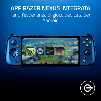 Razer Edge - Dispositivo Portatile per il Gaming su Android con Kishi V2 Pro 128GB+MICRO 256GB (Qualcomm Snapdragon G3X Gen 1, Touchscreen 6,8" 144 Hz AMOLED FHD+, PC, (SEMINUOVA)