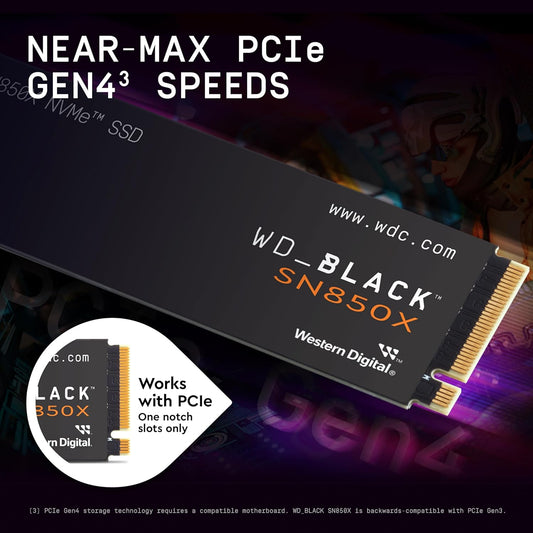 WD_BLACK SN850X 1TB Interno SSD, M.2 2280 NVMe