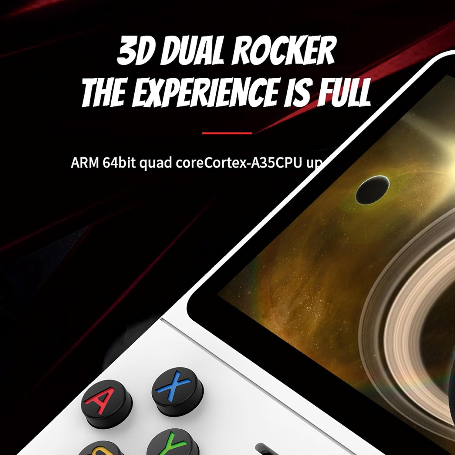 R36S Console Portatile, Sistema Linux 3,5 Pollici Schermo IPS Emulatore Console, Costruito in 64G  Consolle Retro Gaming, 10 + Emulatori Retro Game