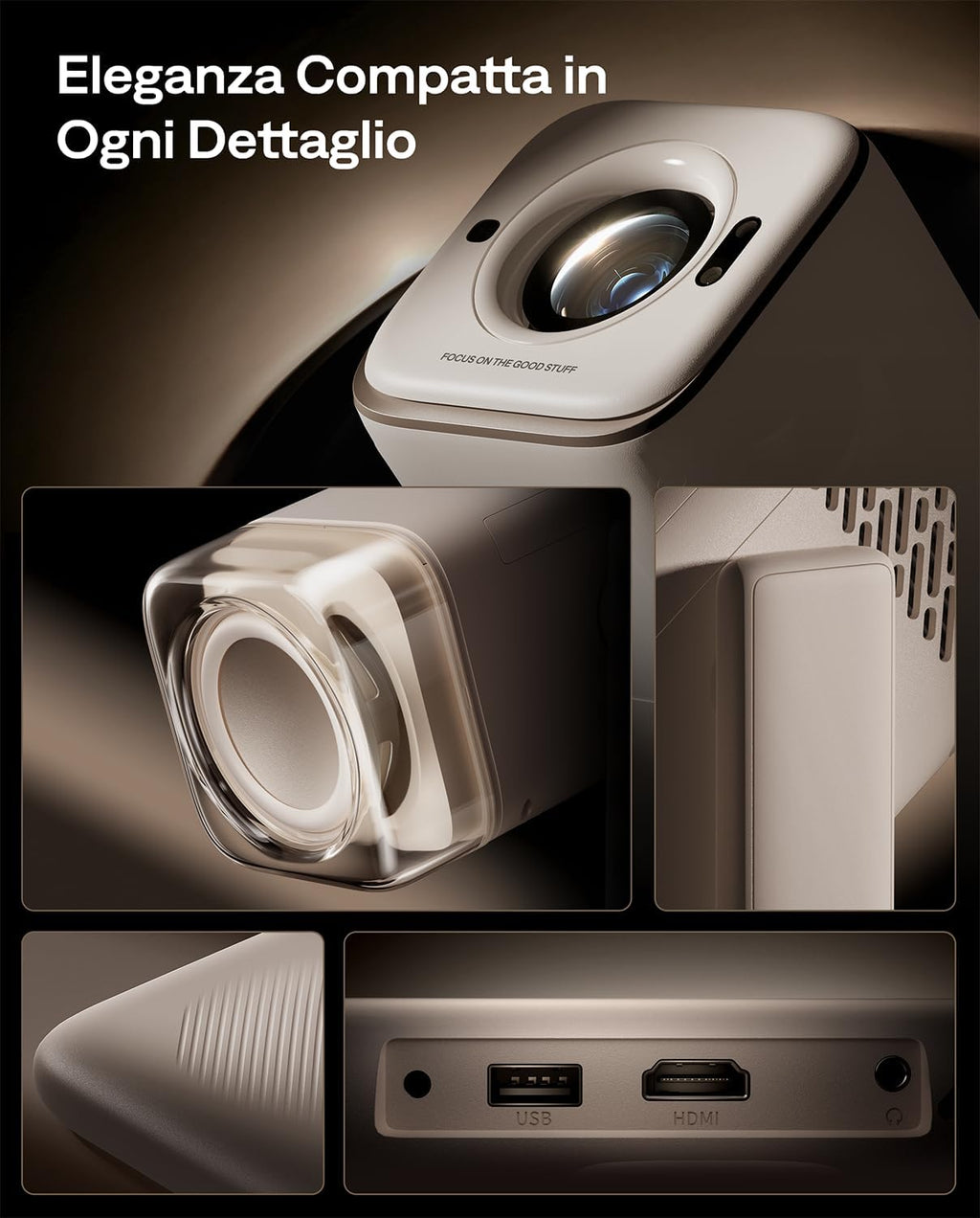 Aurzen Boom Air Mini Proiettore Portatile Google tv