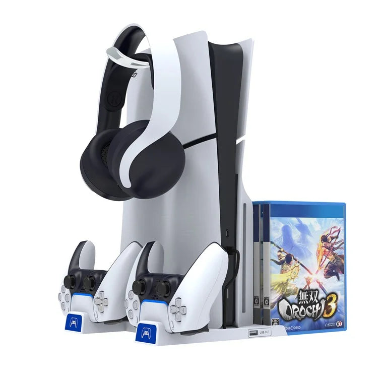 IPEGA PG Supporto per Disco di Gioco e Dock di Ricarica per PS5 / PS5 Slim