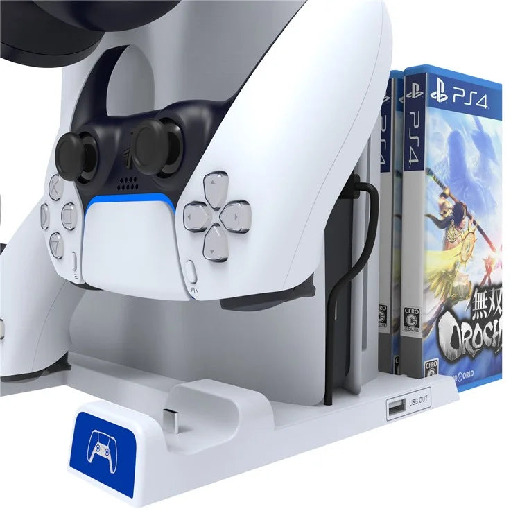 IPEGA PG Supporto per Disco di Gioco e Dock di Ricarica per PS5 / PS5 Slim