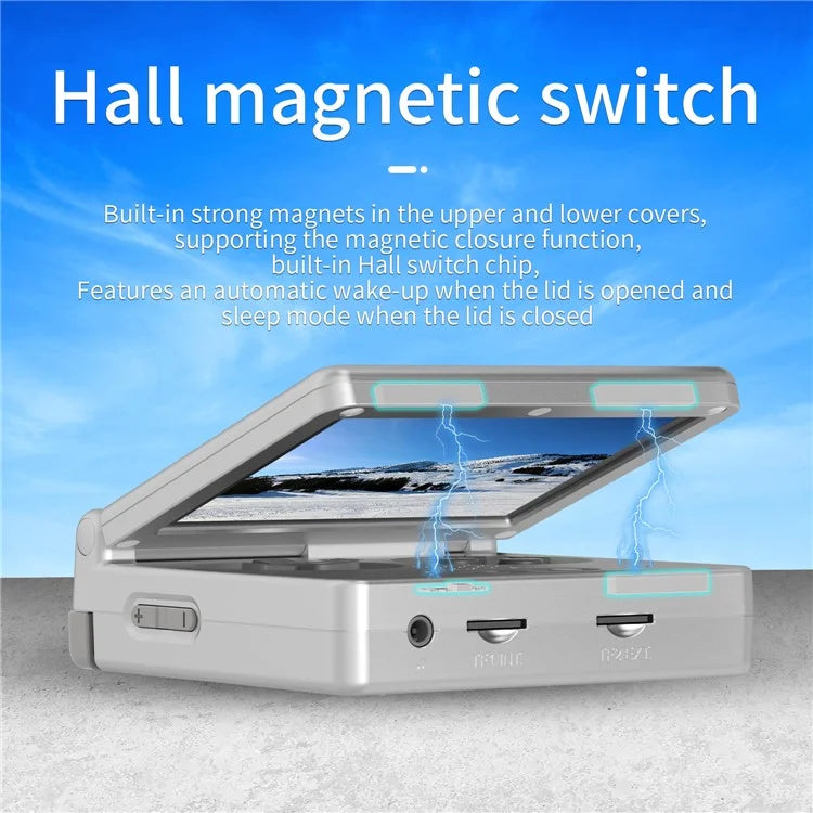 RG35XXSP Retro Flip Handheld Game Console 64GB Video Game Player  - Argento