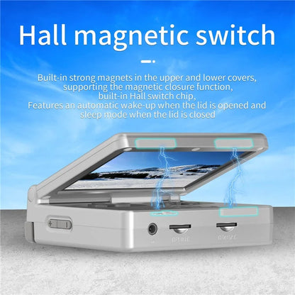 RG35XXSP Retro Flip Handheld Game Console 64GB Video Game Player  - Argento