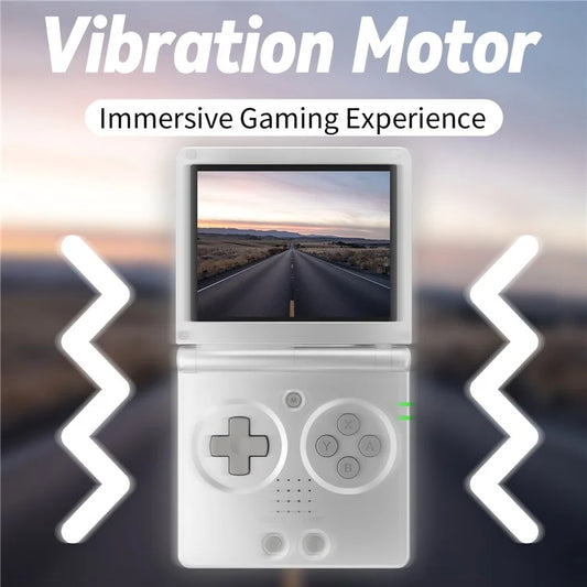 ANBERNIC RG35XXSP Retro Flip Handheld Game Console 64GB Video Game Player  - Argento