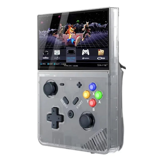 R43pro Console da gioco portatile  giochi integrati, schermo HD da 4,3 pollici e levetta 3D, con scheda TF da 128 GB - NERO