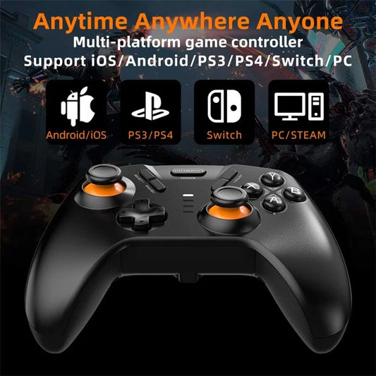 MINGPIN White Tiger S821 Pro Controller da Gioco Bluetooth per Nintendo Switch / PS4 / Android / iOS / PC / STEAM - Viola