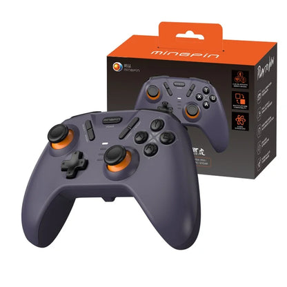 MINGPIN White Tiger S821 Pro Controller da Gioco Bluetooth per Nintendo Switch / PS4 / Android / iOS / PC / STEAM - Viola