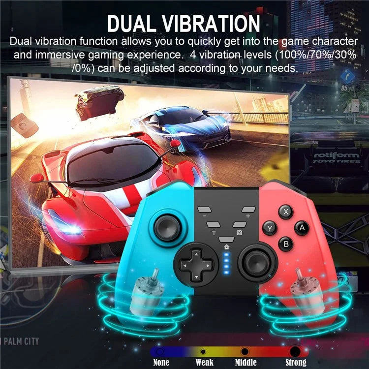 Controllore di gioco wireless  per Switch Gamepad Bluetooth Supporta risveglio Console SWH con doppia vibrazione