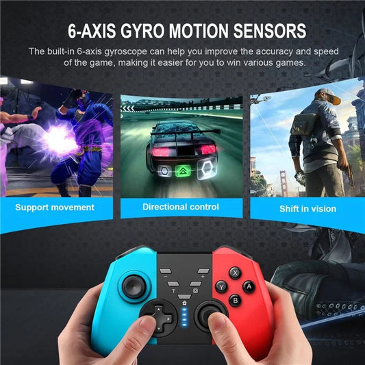 Controllore di gioco wireless  per Switch Gamepad Bluetooth Supporta risveglio Console SWH con doppia vibrazione