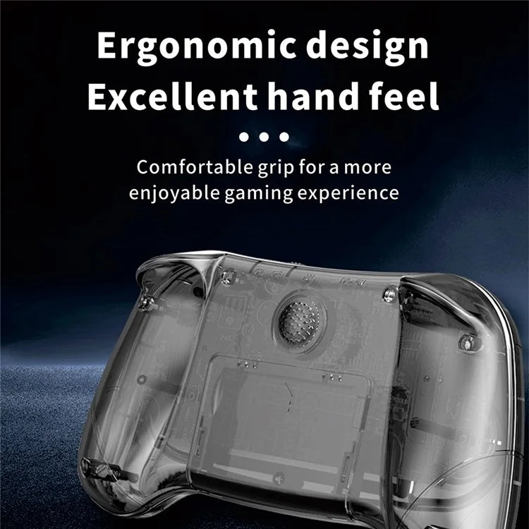 Q8 Retro Game Console con Controller Portatile Incorporato 800 Giochi per 2 Giocatori - Grigio Trasparente