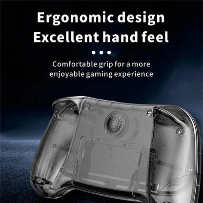 Q8 Retro Game Console con Controller Portatile Incorporato 800 Giochi per 2 Giocatori - Grigio Trasparente