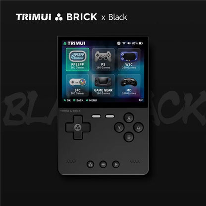 Console portatile da gioco  TRIMUI BRICK 64Gb con schermo IPS da 3,2 pollici, open source, per giochi retrò