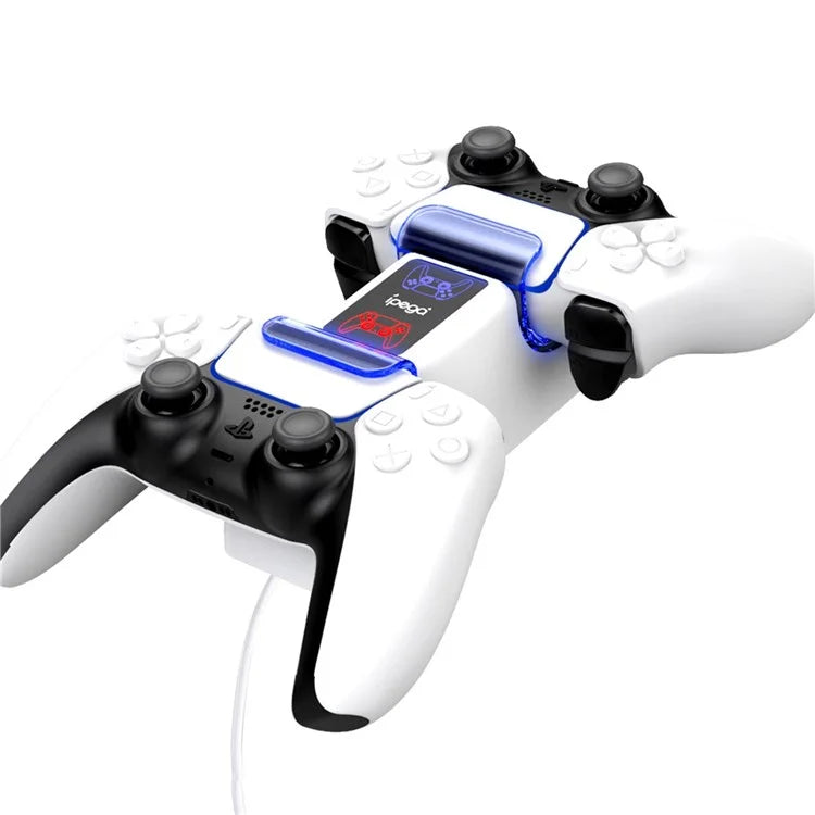 IPEGA PG-P5003 Stazione di ricarica per controller dual per PS5 Base di ricarica con indicatore luminoso LED Dock di ricarica di ricambio