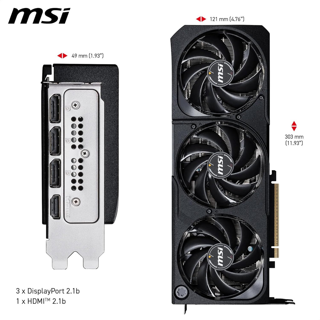 MSI GeForce RTX 5070 Ti 16G SHADOW 3X OC – 16 GB GDDR7