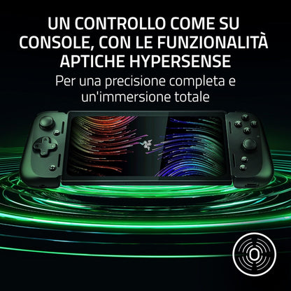 Razer Edge - Dispositivo Portatile per il Gaming su Android con Kishi V2 Pro 128GB+MICRO 256GB (Qualcomm Snapdragon G3X Gen 1, Touchscreen 6,8" 144 Hz AMOLED FHD+, PC, (SEMINUOVA)