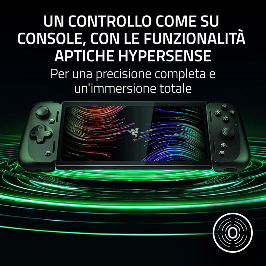 Razer Edge - Dispositivo Portatile per il Gaming su Android con Kishi V2 Pro 128GB+MICRO 256GB (Qualcomm Snapdragon G3X Gen 1, Touchscreen 6,8" 144 Hz AMOLED FHD+, PC, (SEMINUOVA)